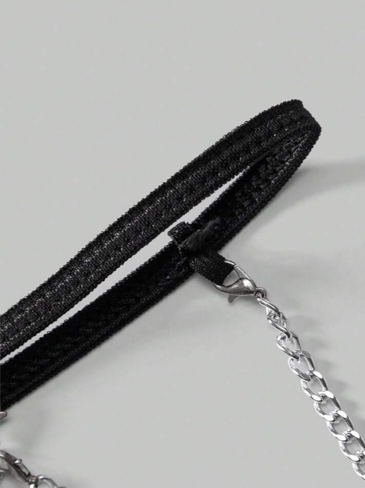 FANDY Men's Sexy Hollow Mesh Chain Thong Underwear